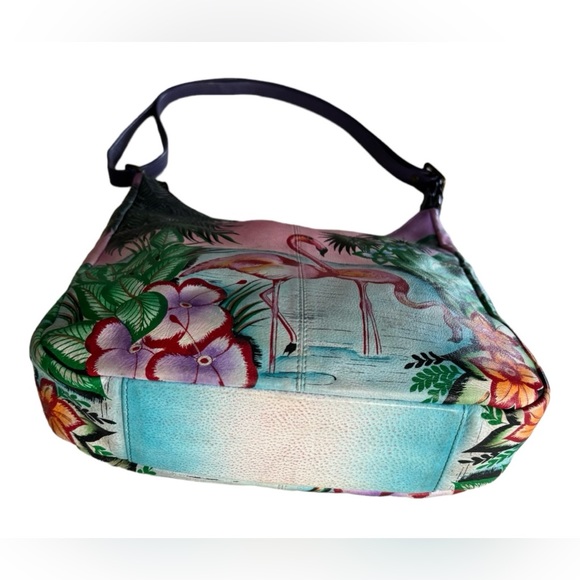 Anna by Anuschka Women's Genuine Leather  Hobo Handbag | - Picture 9 of 16